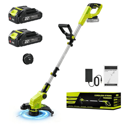 Cordless Weed Eater, Weed Wacker with Battery and Charger, 3 in 1 Cordless String Trimmer and Lawn Edger for Yard