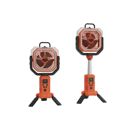 Portable Fan with Stand, Battery Powered Jobsite Fan