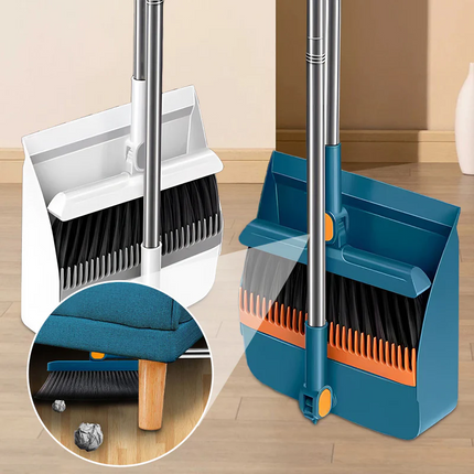 Rotating Broom and Dustpan Set, Sweeping Broom with 180 Degree Angled Head – image 5
