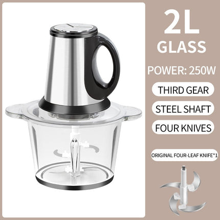 Electric Meat Grinder for Home, Stainless Steel Food Chopper, Large Capacity Vegetable Chopper – image 7