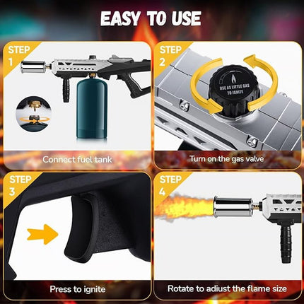 Propane Torch Gun, Blow Torch for Cooking and Charcoal Starter