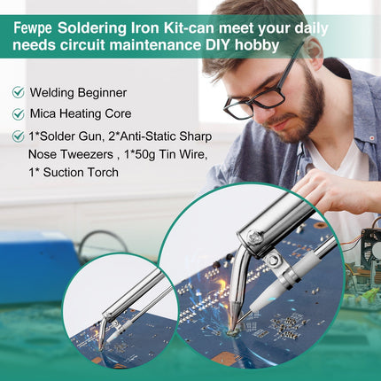 Adjustable Temperature Soldering Iron Kit, Solder Kit for Electronics Repair – image 5
