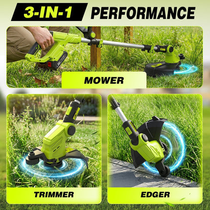 Cordless Weed Eater, Weed Wacker with Battery and Charger – image 8