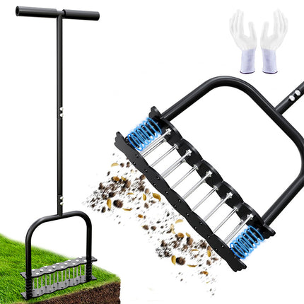 Manual Lawn Aerator, Heavy Duty Lawn Aerator Tool with Spikes – image 10