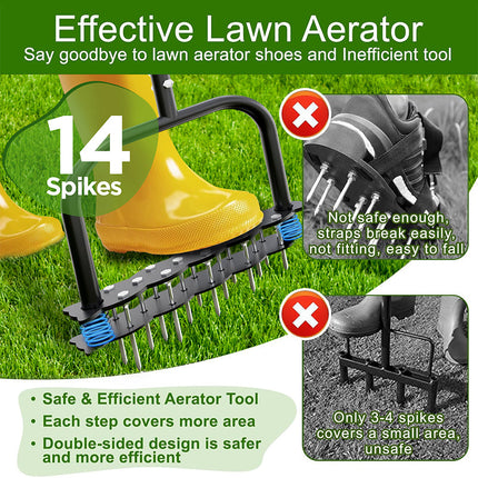 Manual Lawn Aerator, Grass Aerator for Yard and Soil, Gardening Tools – image 11