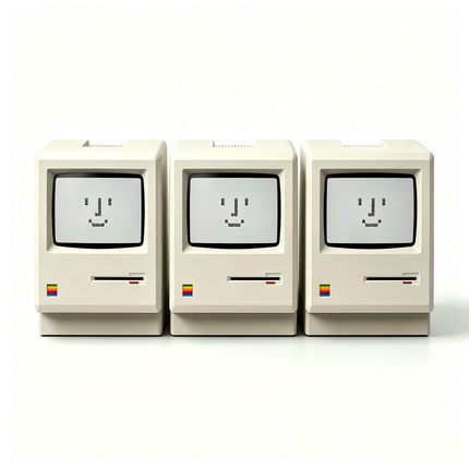 Retro Digital Alarm Clock, Mini Retro Computer Desk Clock with Backlight – image 4