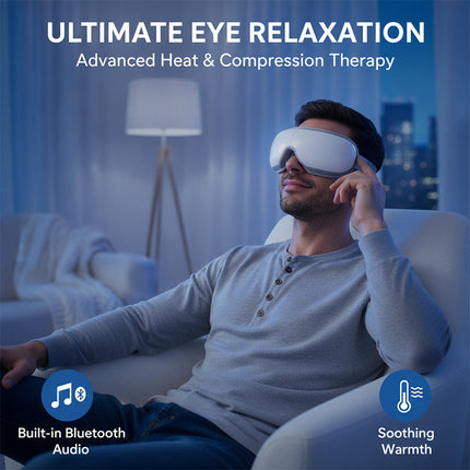 Heated Eye Massager with Bluetooth Music, Smart Eye Massager with Air Pressure and Vibration – image 4