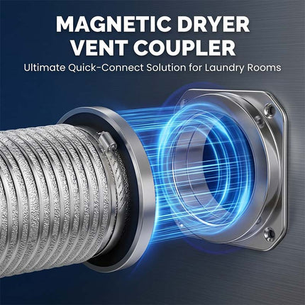 Magnetic Dryer Vent Connector Kit, Dryer Exhaust Hose with Clamps – image 4