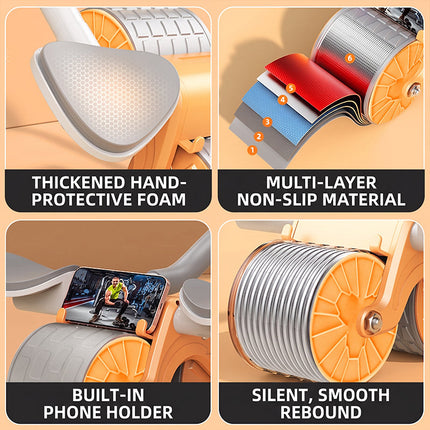 Ab Roller Wheel with Elbow Pads and Timer – image 4