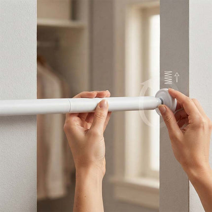 Sheer Curtains for Bedroom, Tension Rod Curtain for Closet and Doorway – image 23
