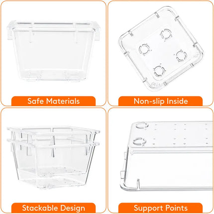 Clear Drawer Organizers with 4 Tray Sizes – image 4