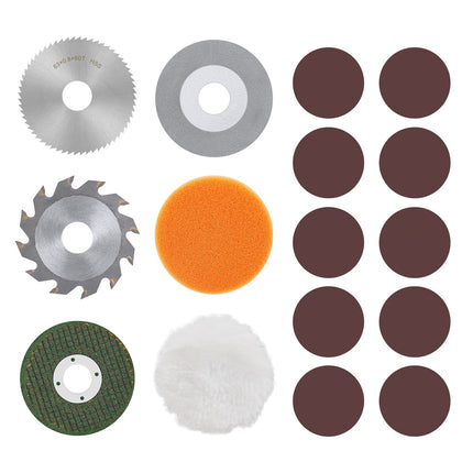 Circular Saw Blades for Mini Table Saw, 2.5 Inch Replacement Blades Kit, Power Tool Accessories for Wood and PCB