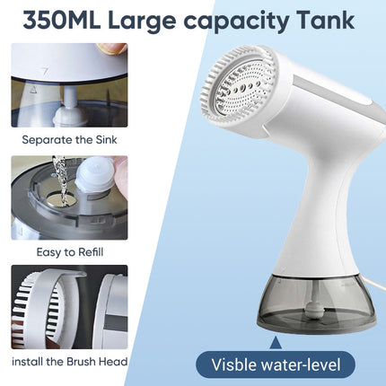Handheld Clothes Steamer, 1500W Portable Garment Steamer with Lock Switch – image 5