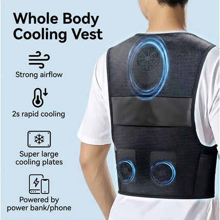 Portable Cooling Vest with Fans for Construction Work, Cooling Clothing for Hiking and Camping – image 10