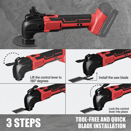 Cordless Oscillating Multi Tool, Cordless Power Tool for Wood and Metal Cutting