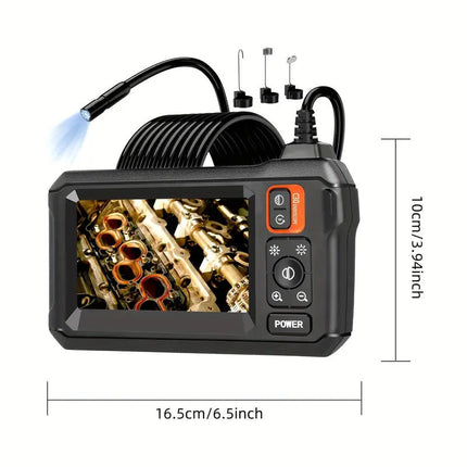 Borescope Camera, Industrial Endoscope with LCD Screen and 8 LED Lights – image 4