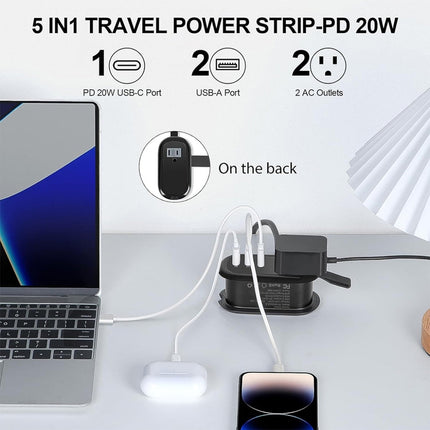 Travel Power Strip with USB Ports – image 4