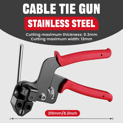 Zip Tie Gun Kit with 100 Metal Zip Ties