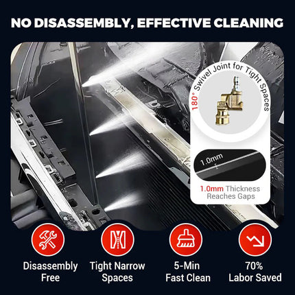 Radiator Cleaning Tool, Radiator Cleaning Wand with Air and Water Modes – image 4