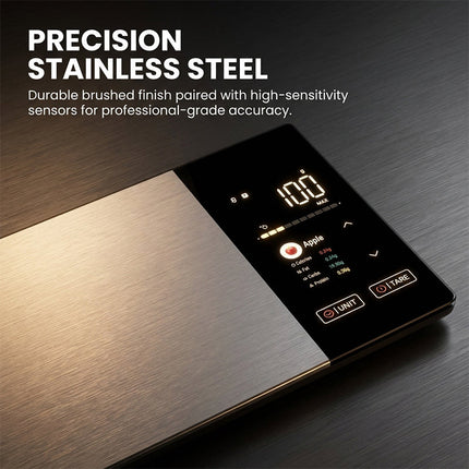 Food Scale with Nutritional Calculator, Stainless Steel Kitchen Scale 11 lb