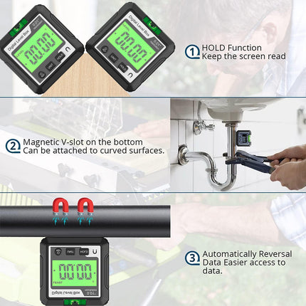 Magnetic Digital Inclinometer, Digital Angle Finder – image 6