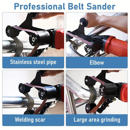 Belt Sander Adapter for Angle Grinder, Pipe Belt Sander Attachment