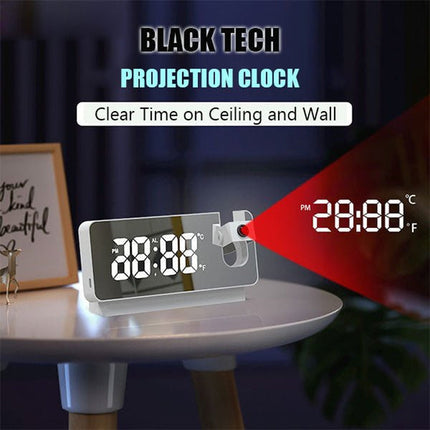 Digital Alarm Clock with Projection, Ceiling Projection Clock for Bedroom – image 5