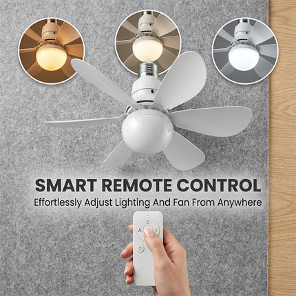 Low Profile Ceiling Fan Light, Modern Ceiling Fan with Remote and Dimmable LED – image 6