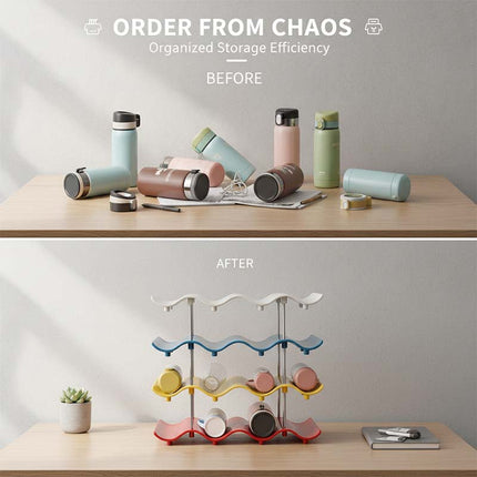 Cup Storage Rack, Water Bottle Organizer