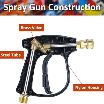 Pressure Washer Foam Cannon with 5 Spray Nozzles, Pressure Washer Wand with Quick Connect – image 7