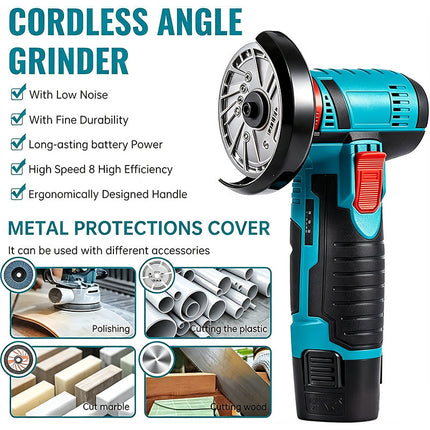 Cordless Angle Grinder 3 Inch, Handheld Grinder for Metal Cutting – image 9