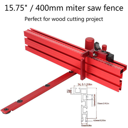 Table Saw Miter Gauge with Aluminum Fence and Flip Stop, Power Tool Accessories – image 4