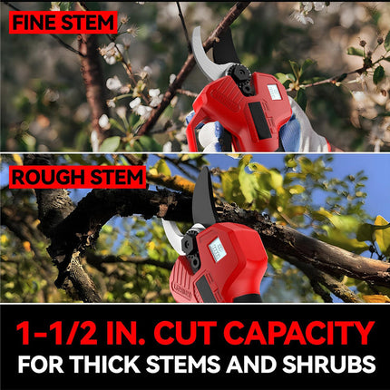 Electric Pruning Shears, Cordless Bypass Pruners with Brushless Motor – image 8