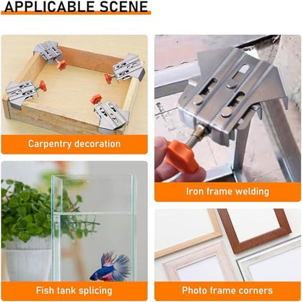 Corner Clamps for Woodworking, 90 Degree Right Angle Clamp with Adjustable Swivel Jaw – image 8