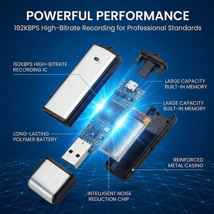 Voice Recorder USB Flash Drive, Recording Device for Lectures and Meetings – image 7