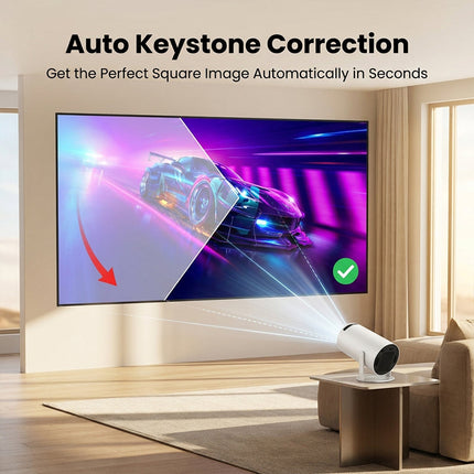 Portable Projector with WiFi 6 and Bluetooth, Mini Projector for Bedroom – image 4
