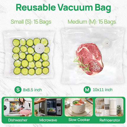 Vacuum Sealer with Bags, Compact Cordless Food Vacuum Sealer Machine – image 4