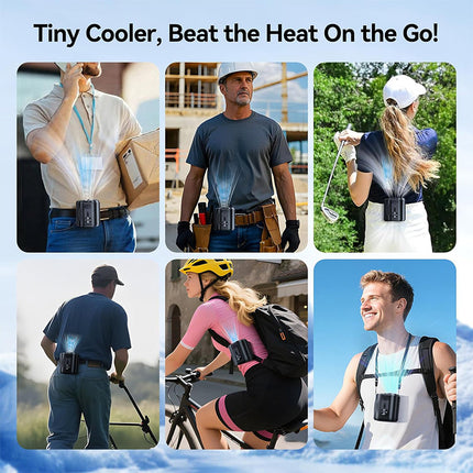 Portable Fan with Ice Cooling Plate, Battery Operated Fan for Hot Weather – image 5