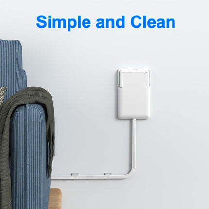 Flat Plug Power Strip, Outlet Cover and Adhesive Cord Clips – image 5