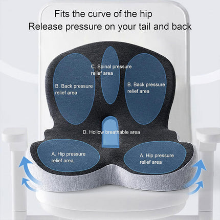 Memory Foam Seat Cushion with Lumbar Support, Car Seat Cushion for Driving – image 4