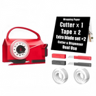 Wrapping Paper Cutter with Tape Dispenser, Gift Wrap Cutter Kit with Replacement Blades – image 12