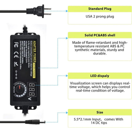 Universal Power Supply, Variable DC Power Supply, Universal AC Adapter – image 4
