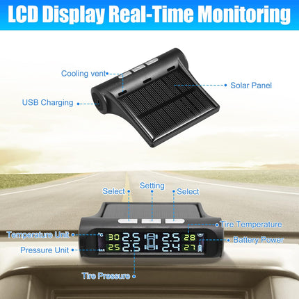 Tire Pressure Monitoring System, Wireless Car Tire Pressure Monitor