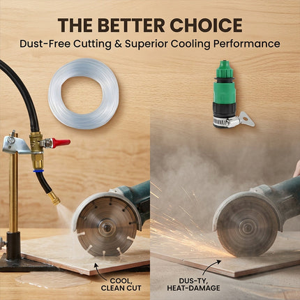 Angle Grinder Attachment for Dust Control, Water Sprayer Attachment with Brass Nozzle – image 5