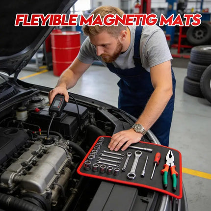 Flexible Magnetic Tool Mat, Garage Tool Organizer and Magnetic Tool Holder for Mechanics – image 6