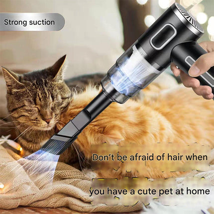 Portable Handheld Car Vacuum Cleaner, Cordless Vacuum Cleaner with 6 Attachments