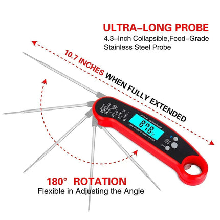 Digital Instant Read Meat Thermometer, Waterproof Food Thermometer for Cooking – image 4