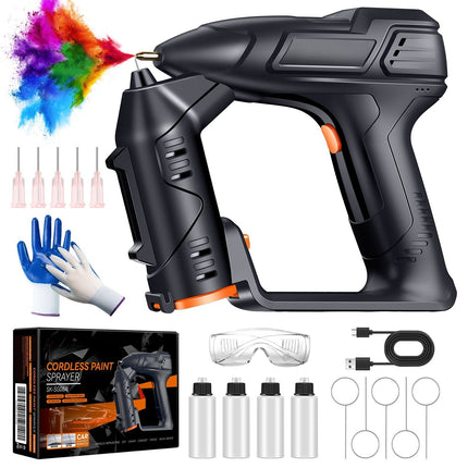 Cordless Paint Sprayer, Electric Paint Sprayer for Furniture and Cabinets, Handheld Spray Paint Gun for Car Touch Up