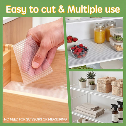 Shelf Liners for Kitchen Cabinets, Tearable Cabinet Liner for Wire Shelves and Refrigerator