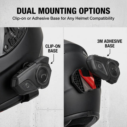 Motorcycle Communication System, Motorcycle Helmet Speakers with Boom Mic – image 9